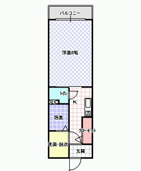 エスポワール西川の物件間取画像